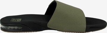 REEF Beach & Pool Shoes 'Fanning Slide' in Green