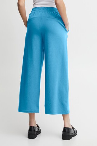 ICHI - Pierna ancha Pantalón plisado 'Kate' en azul