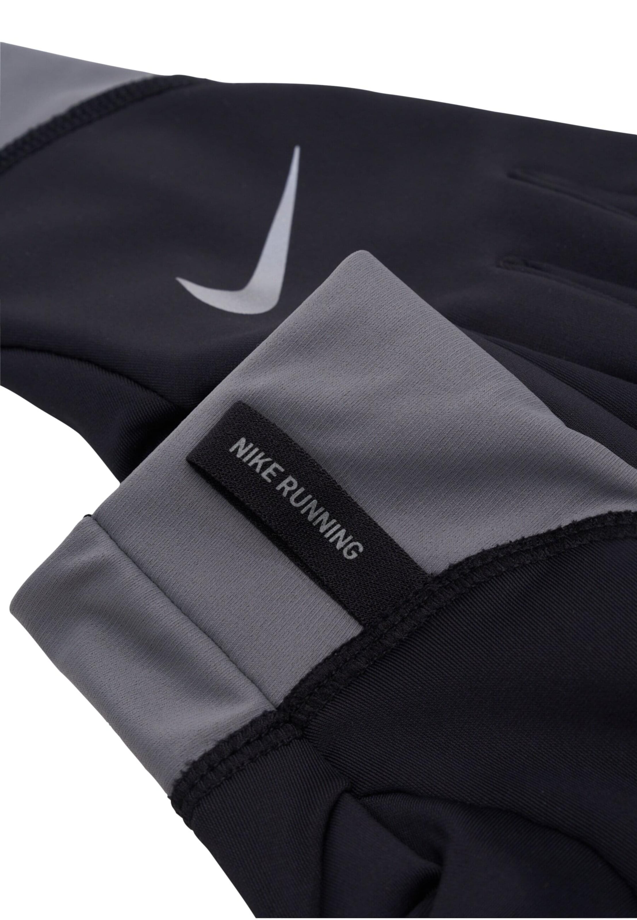 NIKE Athletic Gloves 'Pacer' in Black