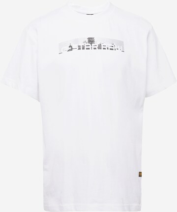 T-Shirt G-Star RAW en blanc : devant