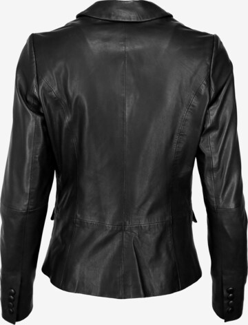 Maze Lederblazer in Schwarz