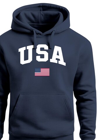 Neverless Sweatshirt 'USA Flag' in Blue