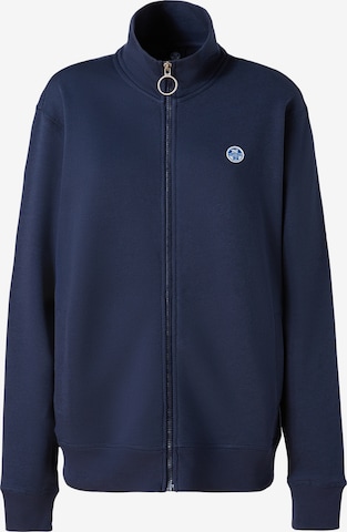 North Sails Sweatshirtjacke in Blau: predná strana