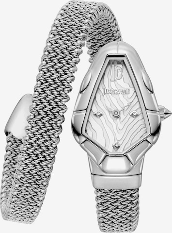 Just Cavalli Uhr in Silber: Vorderseite