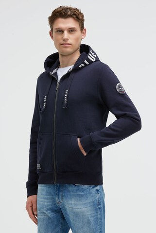 CAMP DAVID Sweatjacke in Blau: Vorderseite