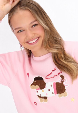 MYMO Sweatshirt 'Pop' in Roze