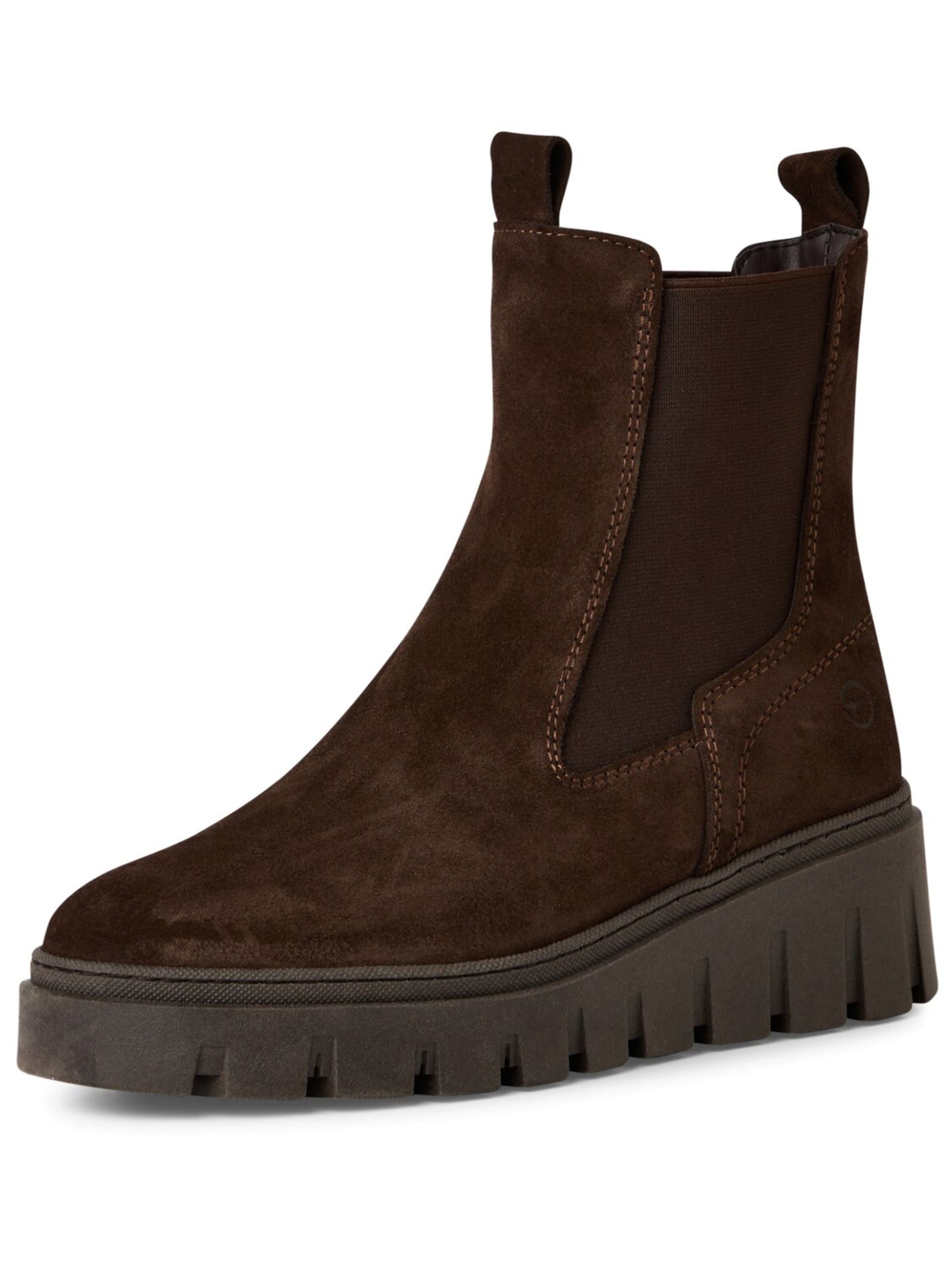 Tamaris Chelsea Boots i brun: forside