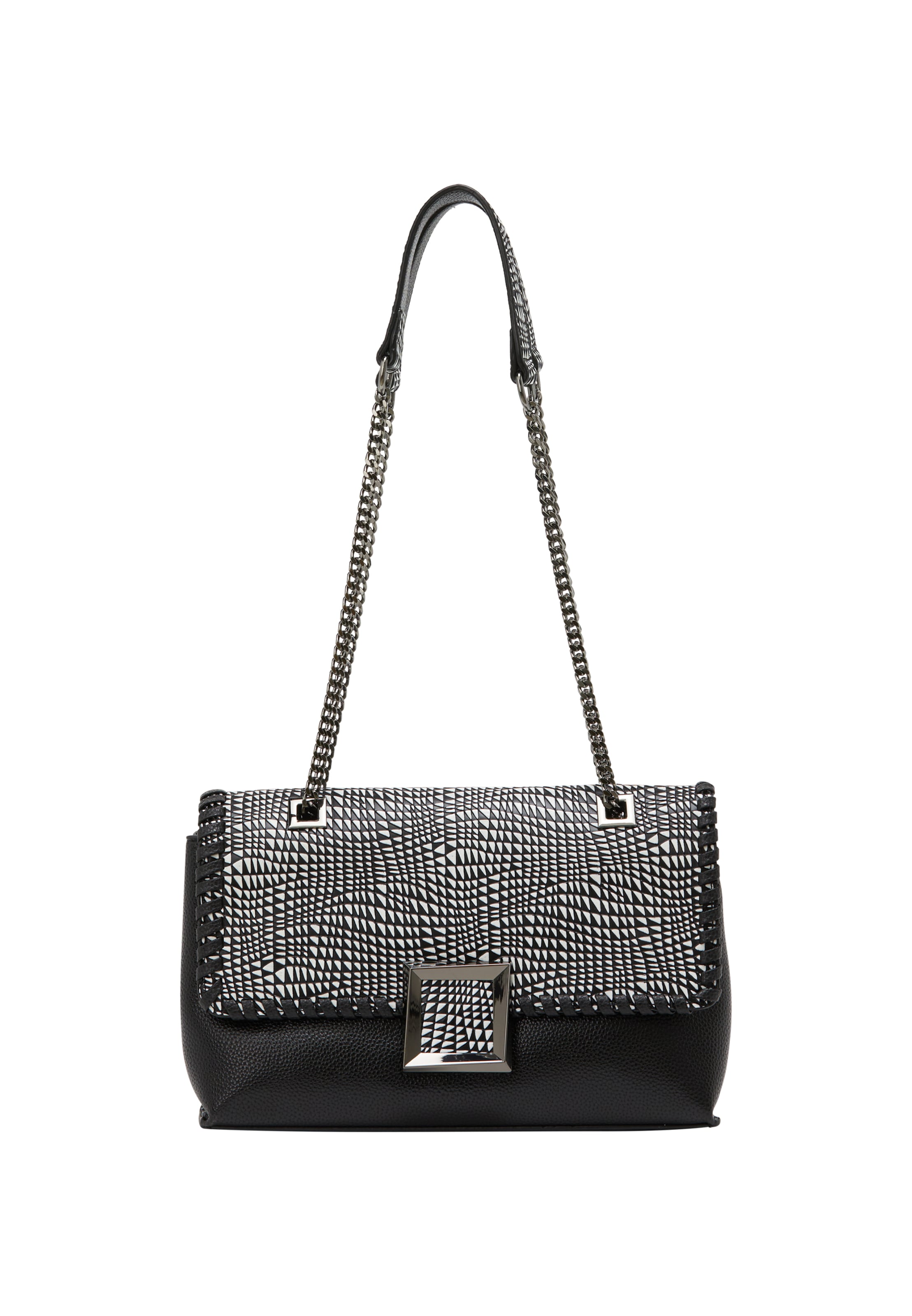 Rankinė ant peties iš faina, spalva – juoda, Prekių apžvalga