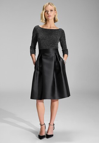 SWING Cocktail Dress in Black: front