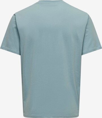 T-Shirt 'LEVI' Only & Sons en bleu