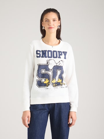 Felpa 'Sweaty Snoopy 50' di PRINCESS GOES HOLLYWOOD in bianco: frontale