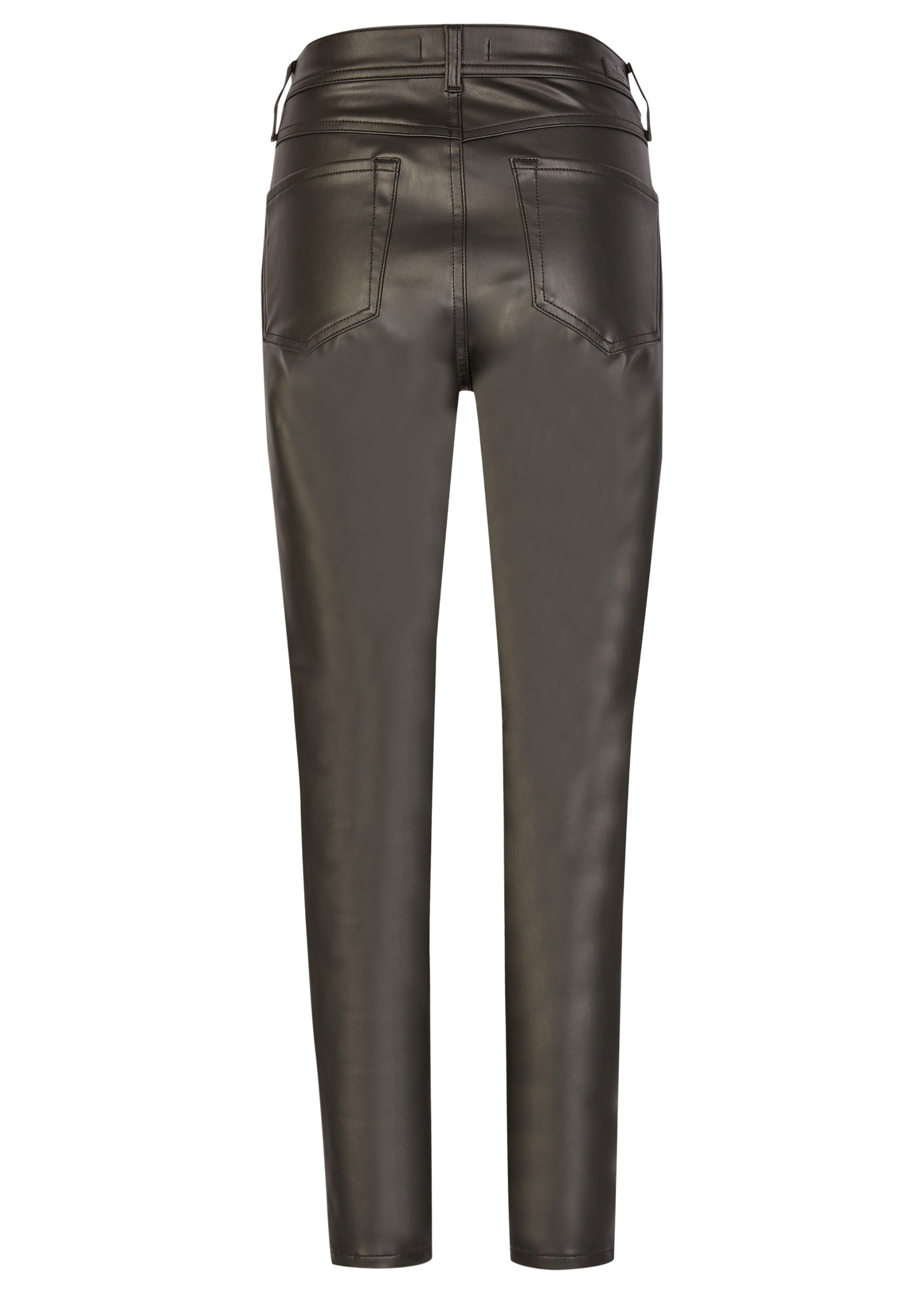 Frauen Große Größen Angels Lederimitathose 'Ornella' in Uni-Design in Schwarz - TK53225 Frauen Große Größen Angels Lederimitathose 'Ornella' in Uni-Design in Schwarz - TK53225