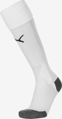 PUMA Soccer Socks 'Team Liga' in White: front