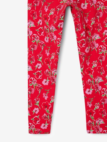 Desigual - Skinny Leggings en rojo