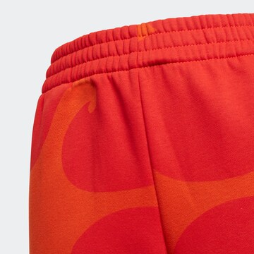 ADIDAS PERFORMANCE Loose fit Workout Pants 'Marimekko' in Orange