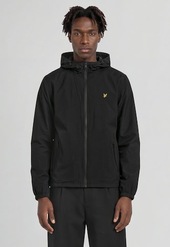 Lyle & Scott Overgangsjakke i sort: forside
