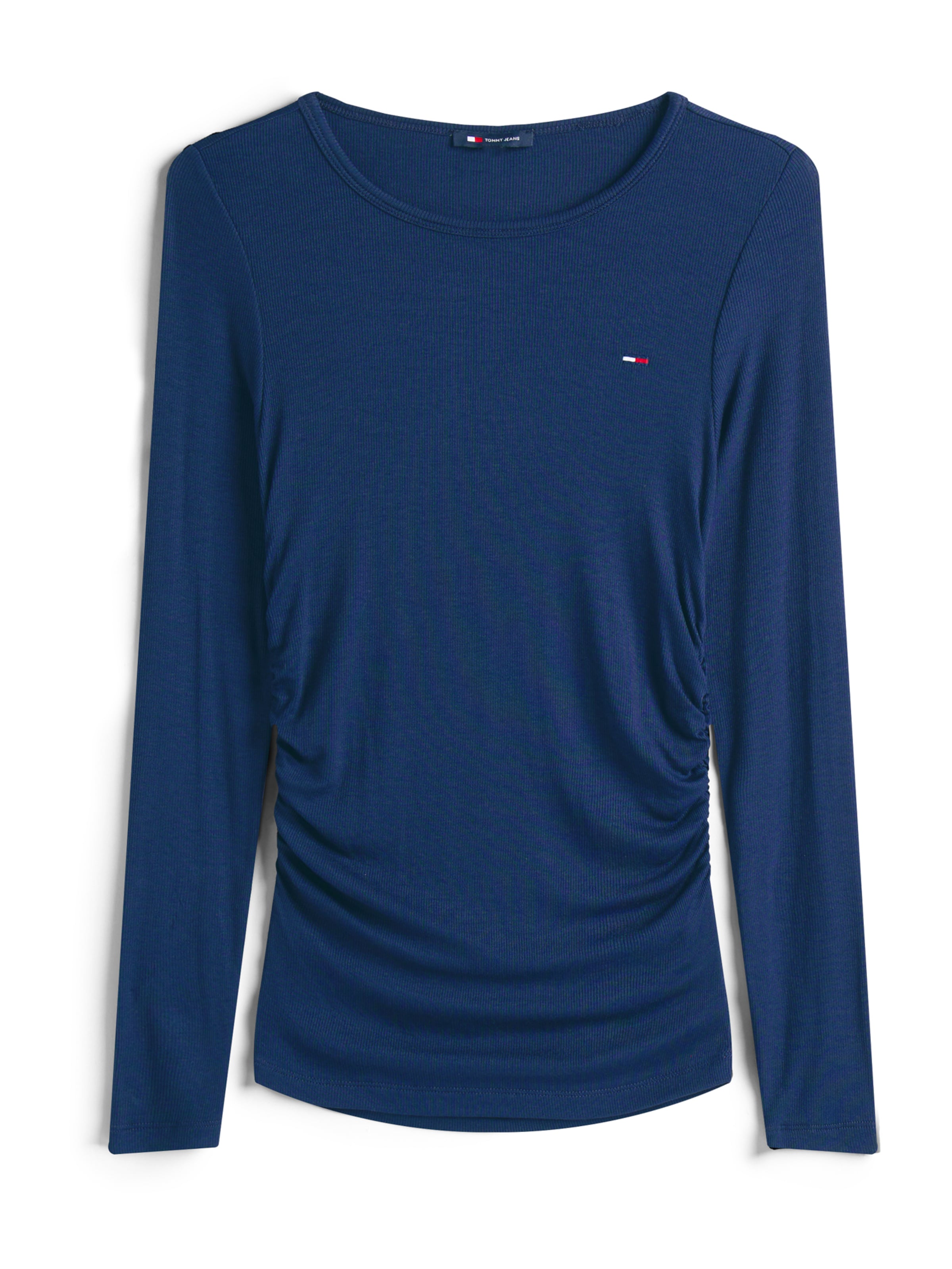 Tricou de la Tommy Jeans pe albastru: față