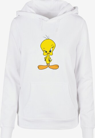 ABSOLUTE CULT Sweatshirt 'Looney - Tunes Angry Tweety' in Wit: voorkant