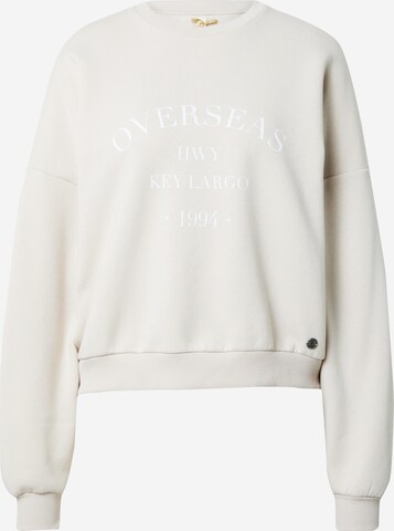 Key Largo Sweatshirt 'ISLAND' in Beige: predná strana