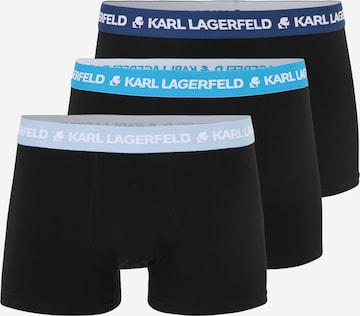 Boxeri de la Karl Lagerfeld pe albastru: față
