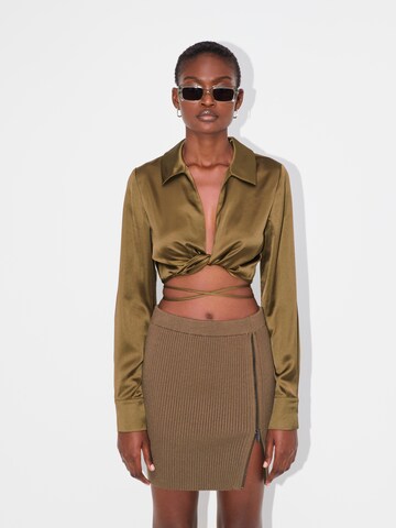 LeGer by Lena Gercke - Blusa 'Lilian' em verde