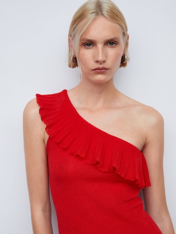 MANGO Knitted dress 'Oley' in Red