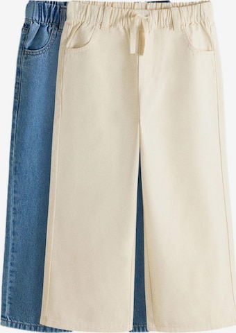 smėlio The Set Plačios klešnės Džinsai: priekis