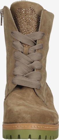 WALDLÄUFER Lace-Up Ankle Boots in Beige