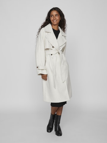 VILA Between-Seasons Coat in Beige: front