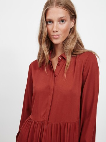 VILA Shirt dress 'Morose' in Red