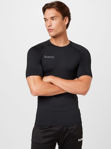 Hummel - Camisa funcionais em preto: frente