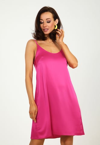 Awesome Apparel Dress in Pink: front