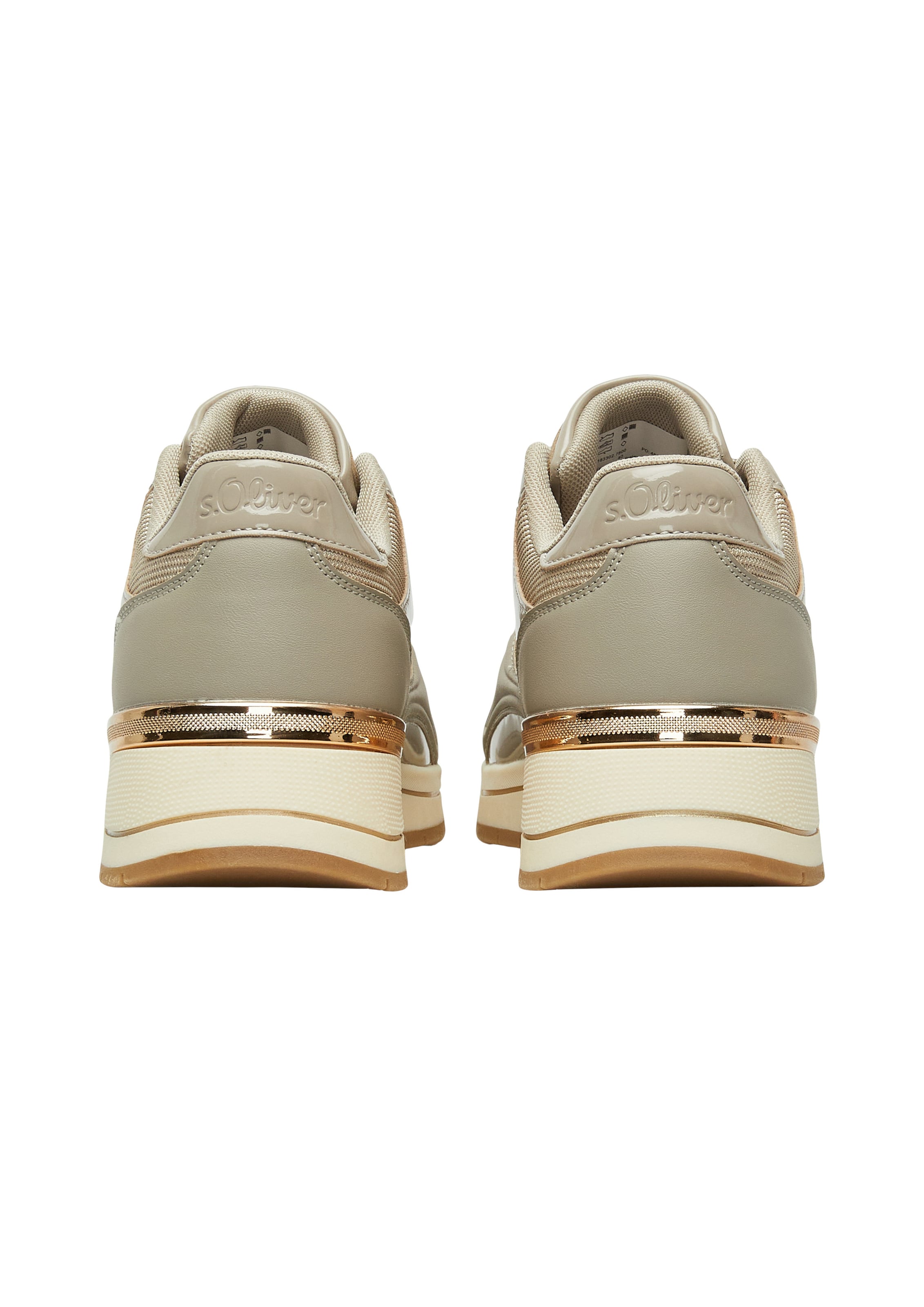 s.Oliver Sneakers laag in Beige