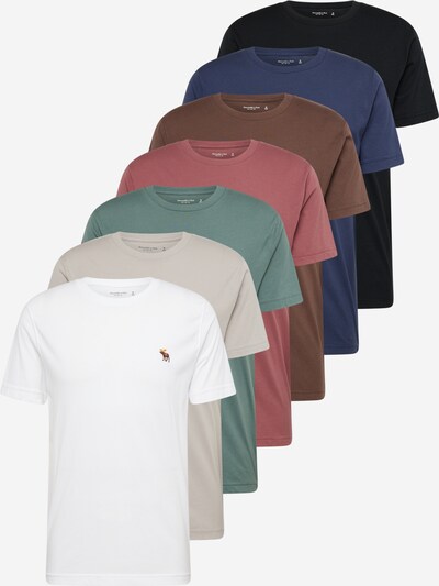 Maglietta Abercrombie & Fitch di colore indaco / marrone / nero / bianco, Visualizzazione prodotti