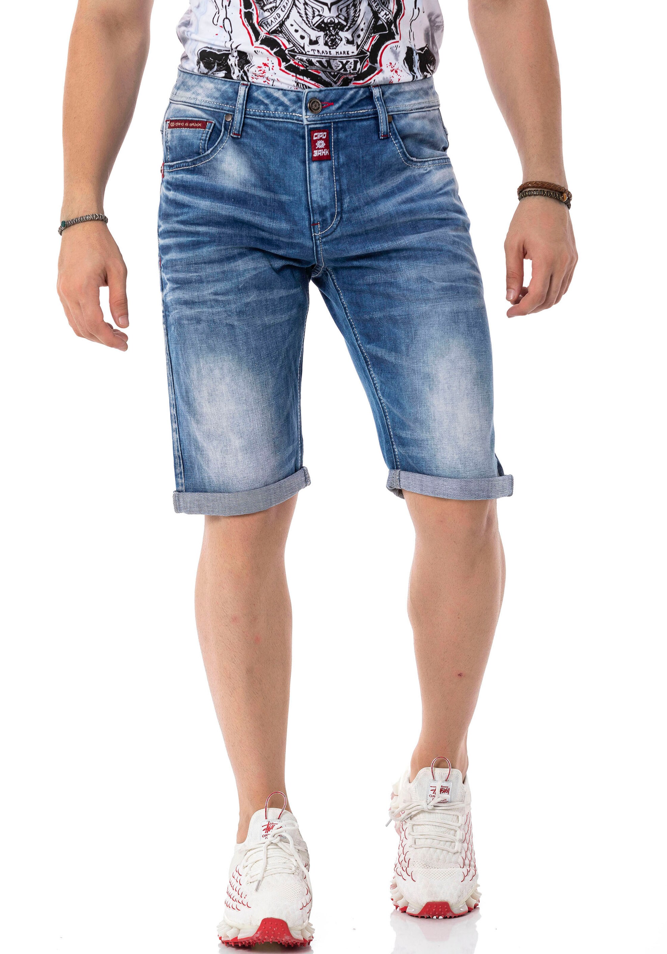CIPO & BAXX Regular Jeans in Blau: Vorderseite