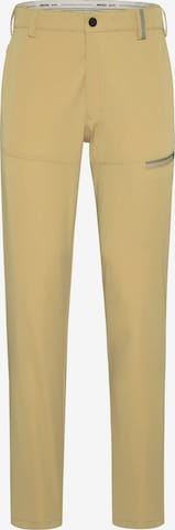 MEYER Chino trousers in Yellow: front