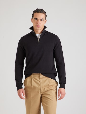 SELECTED HOMME Pullover 'SLHBERG' in Schwarz: Vorderseite