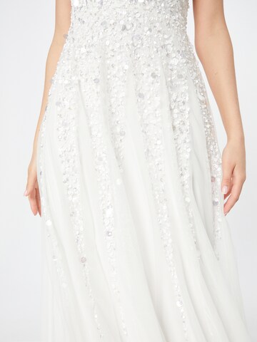 LACE & BEADS Evening Dress 'Oriya' in White