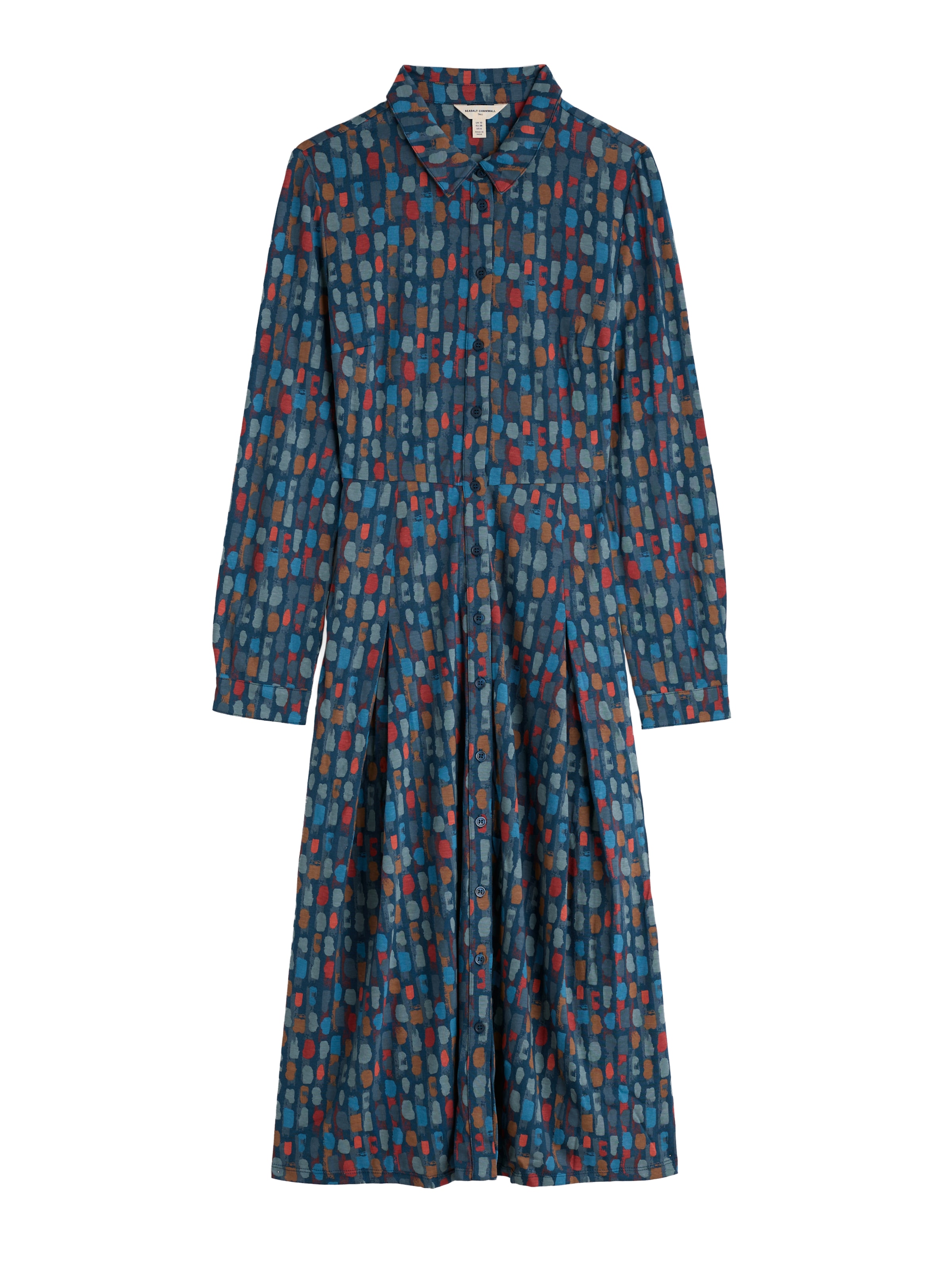 Rochie tip bluză 'Coastline' de la Seasalt Cornwall pe albastru: față