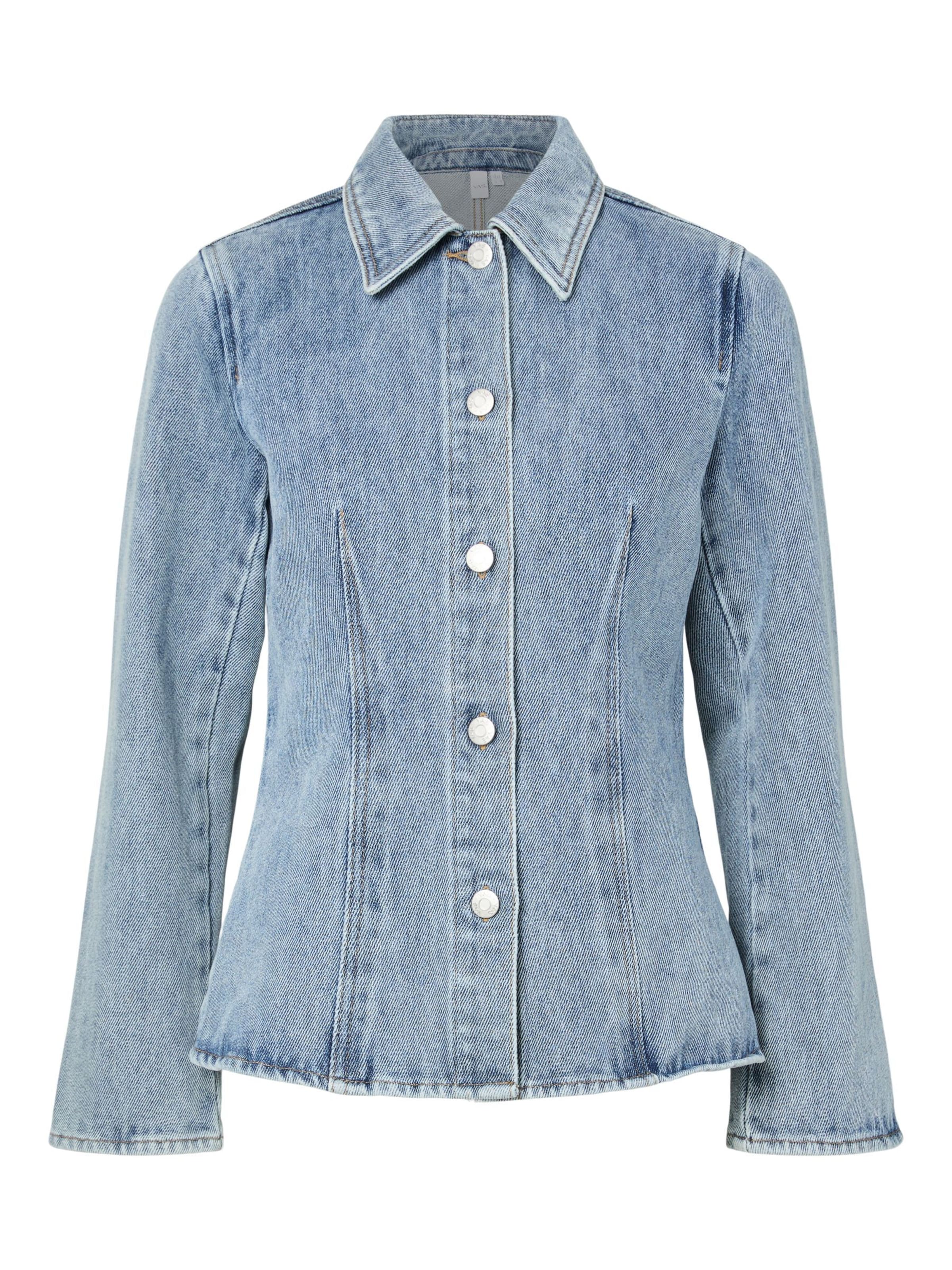 YAS Bluse 'YASLecco' i blå: forside