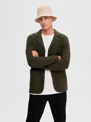 Coupe regular Veste de costume 'Nealy' SELECTED HOMME en vert