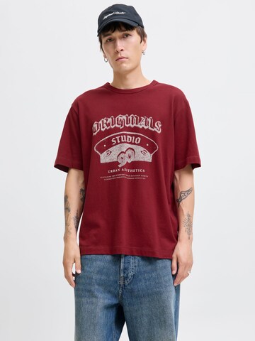 JACK & JONES Shirt 'JORMEADOWS' in Rood: voorkant
