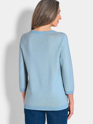 Goldner Pullover in Blau