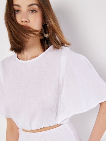 T-shirt Apricot en blanc