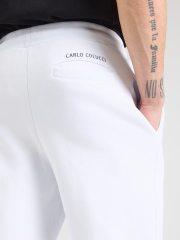 Tapered Pantaloni de la Carlo Colucci pe alb
