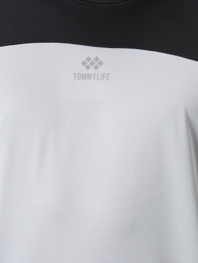 Tommy Life T-Shirt fonctionnel en L en gris clair / noir, Vue avec produit