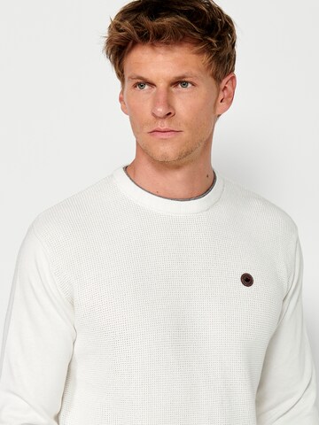 KOROSHI Pullover 'Punto' i hvid