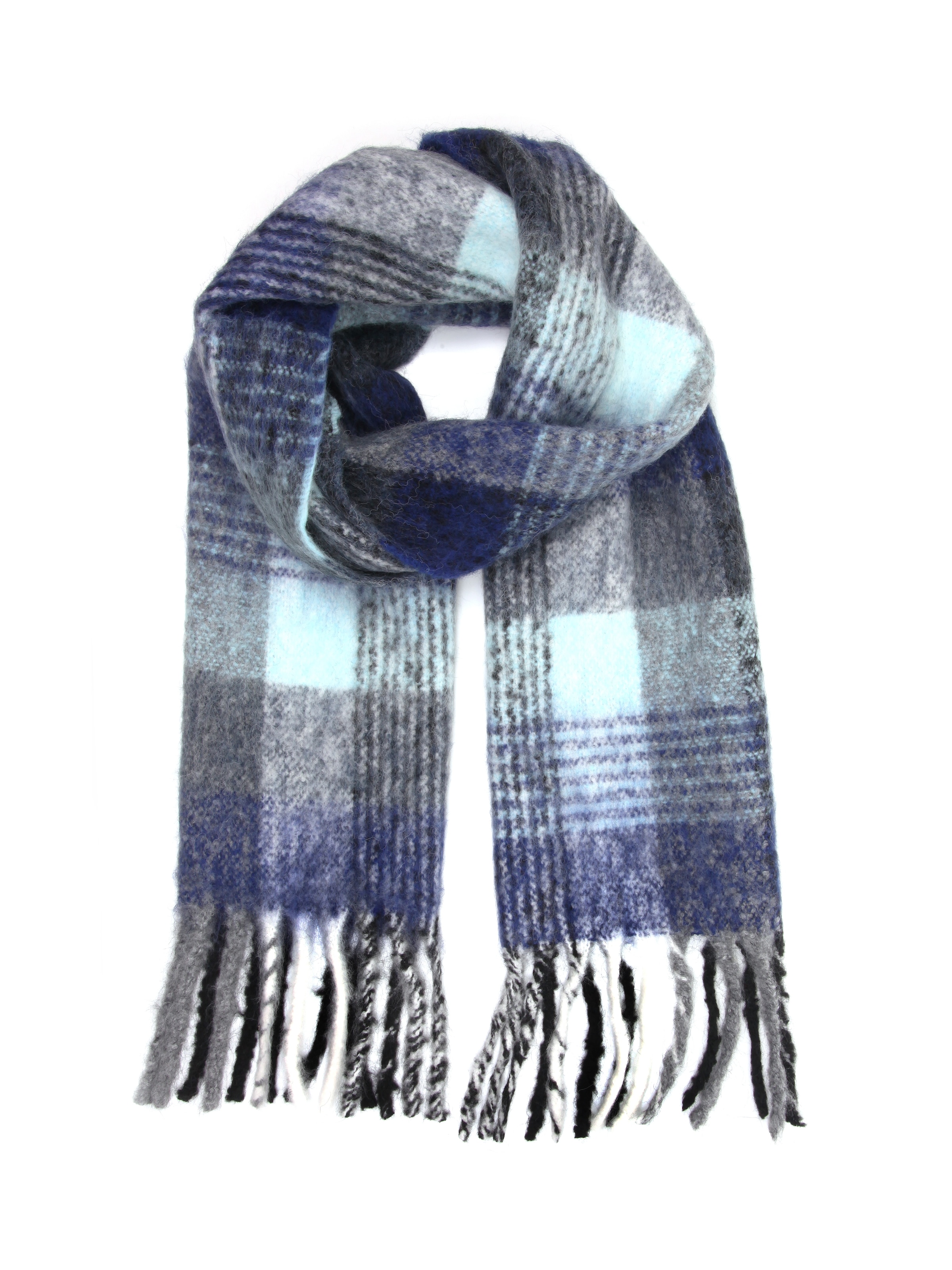 COLLEZIONE ALESSANDRO Scarf 'Beth' in Blue: front