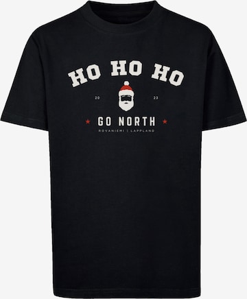 T-Shirt 'Weihnachten' F4NT4STIC en noir : devant