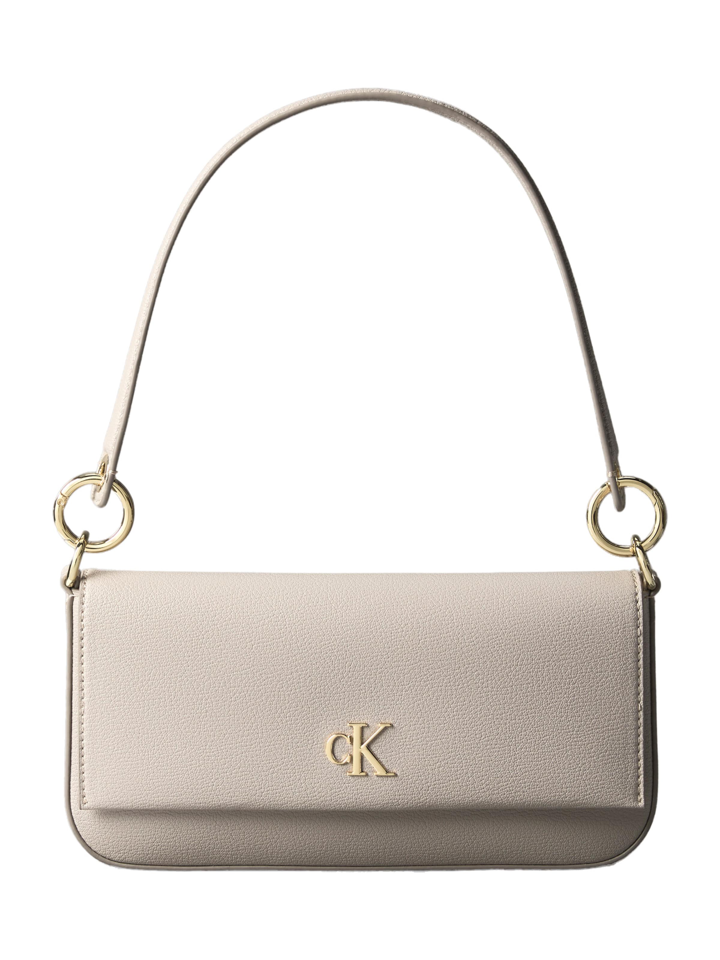 Borsa a spalla di Calvin Klein in beige: frontale